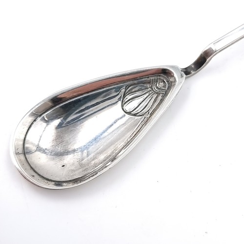 636 - A rare vintage sterling silver spoon with an original roman coin to top of handle. Hallmarks for Bir... 