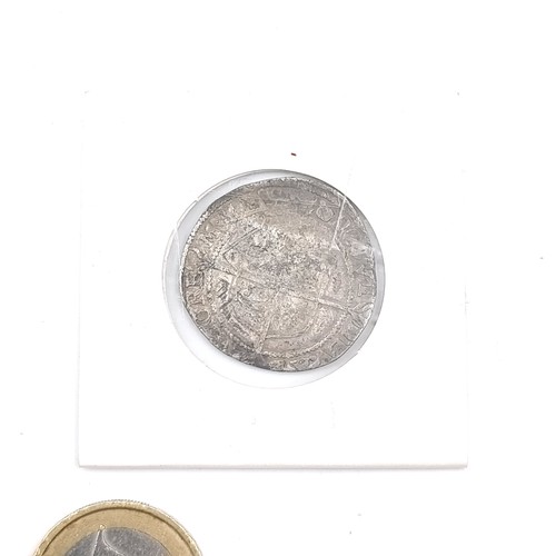 639 - A sterling Silver 17th century hammered coin.