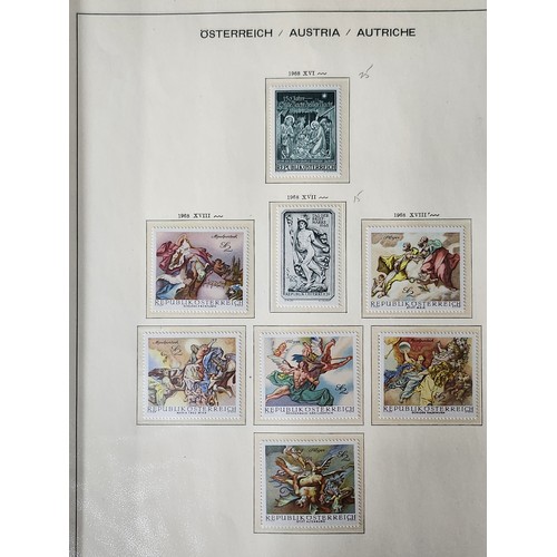 842 - A superb collection of Austrian stamps dating continually from 1960 to 1972. Unhinged mint presented... 