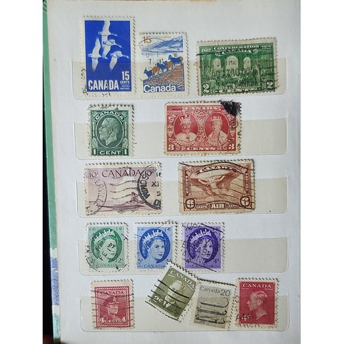 844 - A selection of three excellent vintage stamp books which include stamps from various different count... 