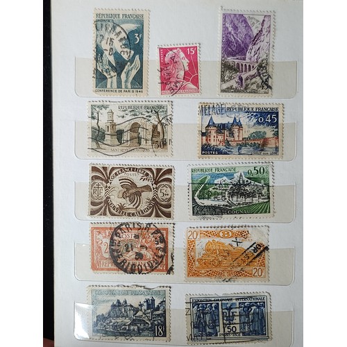 844 - A selection of three excellent vintage stamp books which include stamps from various different count... 