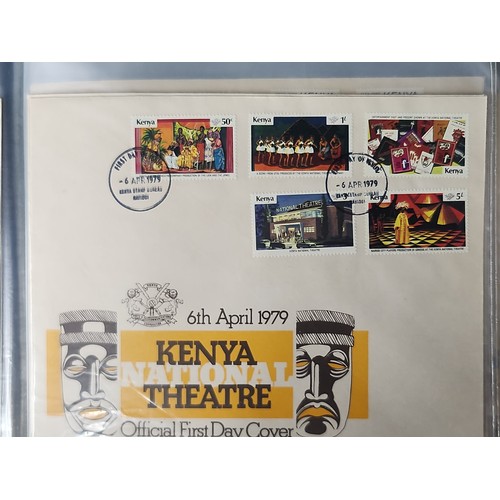 846 - A fantastic collection of Kenya first day covers dating from the 1970s and 1980s including Definitiv... 