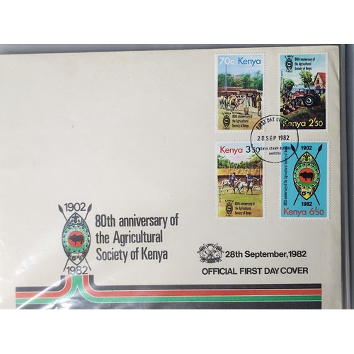 846 - A fantastic collection of Kenya first day covers dating from the 1970s and 1980s including Definitiv... 