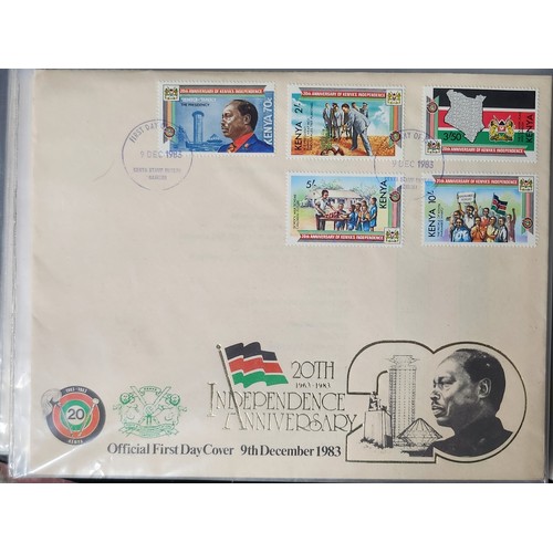 846 - A fantastic collection of Kenya first day covers dating from the 1970s and 1980s including Definitiv... 