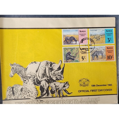 846 - A fantastic collection of Kenya first day covers dating from the 1970s and 1980s including Definitiv... 