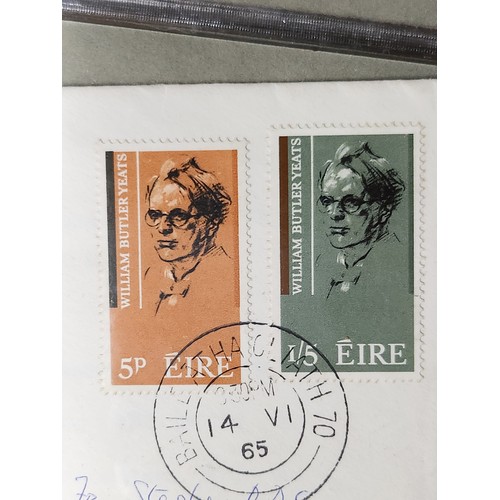 1324 - A folder with Irish First Day Covers featuring a first class High Value Collection of Approximately ... 