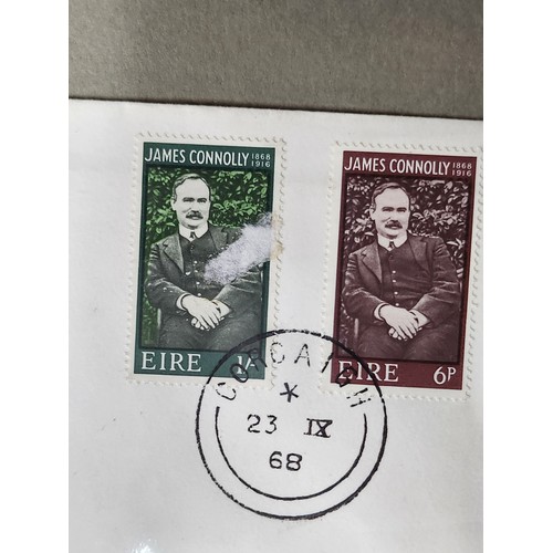 1324 - A folder with Irish First Day Covers featuring a first class High Value Collection of Approximately ... 