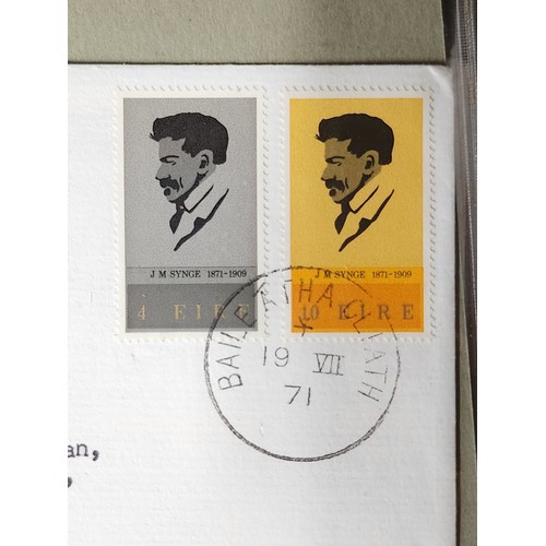 1324 - A folder with Irish First Day Covers featuring a first class High Value Collection of Approximately ... 