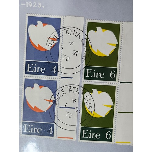 1324 - A folder with Irish First Day Covers featuring a first class High Value Collection of Approximately ... 