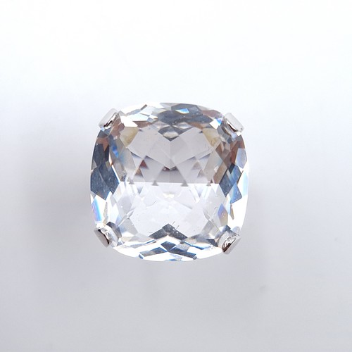 595 - A very large Swarovski crystal cocktail ring. Ring size - R. Comes in original Swarovski box with ce... 