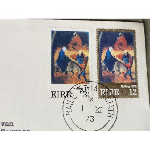 1324 - A folder with Irish First Day Covers featuring a first class High Value Collection of Approximately ... 