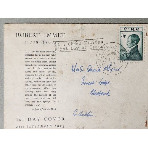 1324 - A folder with Irish First Day Covers featuring a first class High Value Collection of Approximately ... 