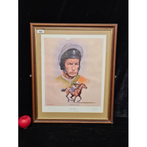 102 - A hand signed limited edition (206/500) giclee print of a Peter Deighan painting titled 'Lester's Re... 