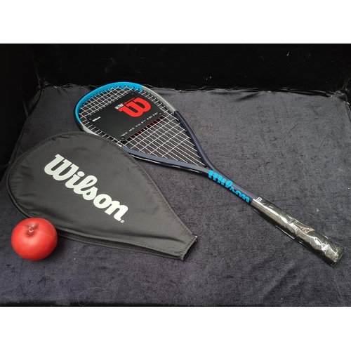 290 - A brand new 'Wilson' Ultra CounterVail Tennis Racquet. Weight:137g Frame:3.7 oz. With cover.