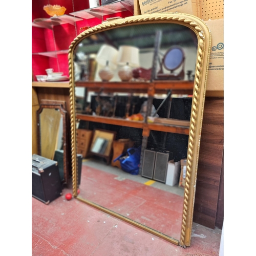 303 - Super star Lot : A magnificent Georgian Irish large wall hanging / free standing mirror. Housed in a... 