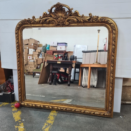 304 - Super star Lot :  A fabulous very large over mantle bevelled mirror. This is rare as there is a pair... 