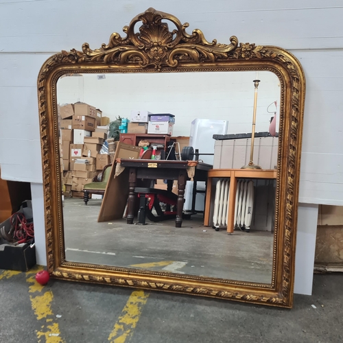 305 - Super star Lot :  A fabulous very large over mantle bevelled mirror. This is rare as there is a pair... 