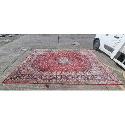 661 - Super Star Lot : A very large excellent quality hand knotted Persian  floor rug in an ornate geometr... 