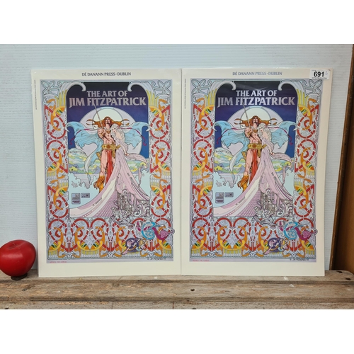 691 - A set of two Jim Fitzpatrick 'The Art of Jim Fitzpatrick. Portfolio Set'. Each portfolio contains ei... 