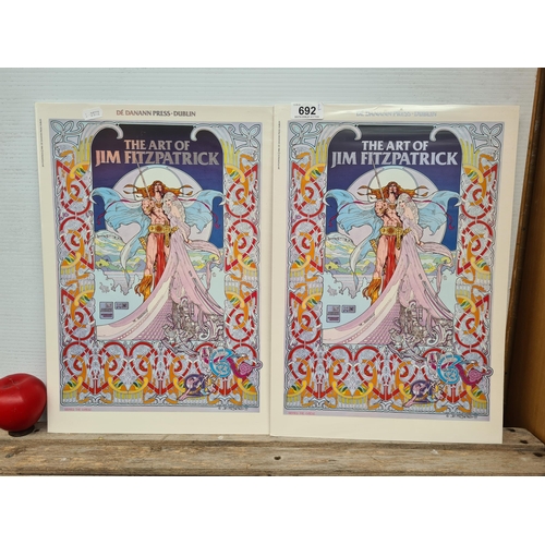 692 - A set of two Jim Fitzpatrick 'The Art of Jim Fitzpatrick. Portfolio Set'. Each portfolio contains ei... 