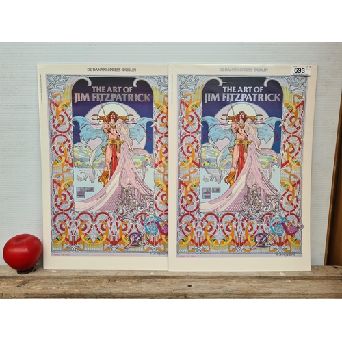 693 - A set of two Jim Fitzpatrick 'The Art of Jim Fitzpatrick. Portfolio Set'. Each portfolio contains ei... 