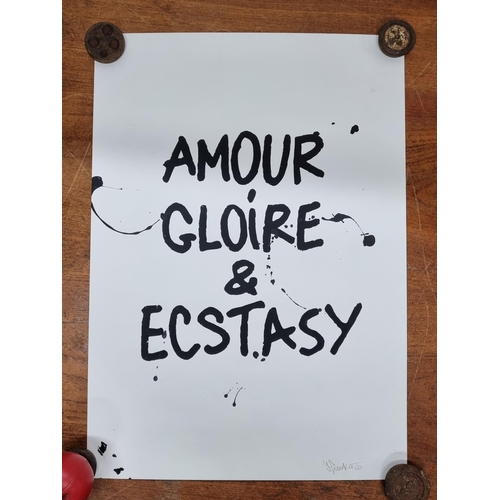 721 - Star Lot: An excellent hand signed limited edition 1 / 7 high quality print titled 'Amour Gloire & E... 