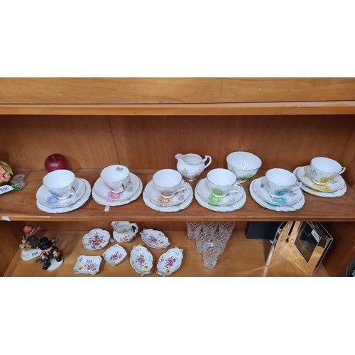 807 - A 20 piece set of Dorchester Finest Bone China including cups, saucers, side plates and milk jug. Al... 