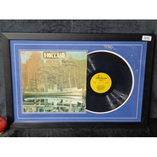 876 - Star Lot: A fabulous full hand signed 'The Beach Boys Holland' Vinyl Record. With Sports Legends Lim... 