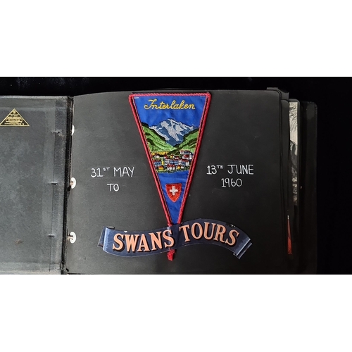 839 - Vintage photo album from Swans Tours trip to Interlaken, dated May 31st - June 13th, 1960. Features ... 