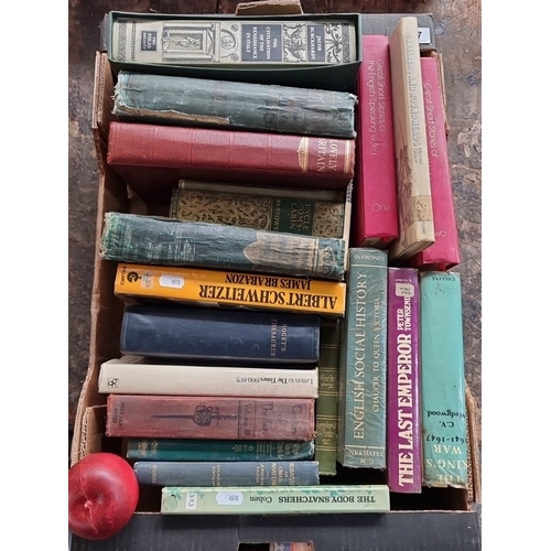 947 - Boxed set of assorted vintage books includes titles such as 