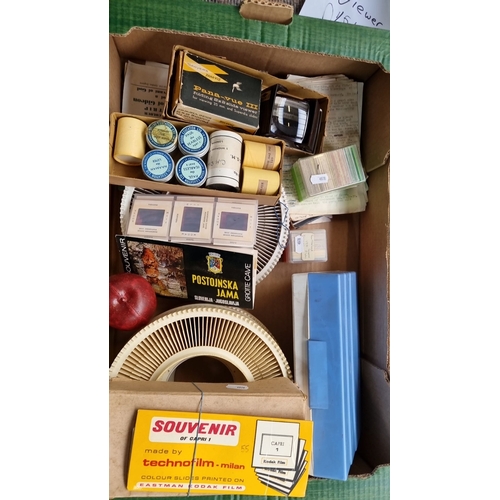 959 - Mixed lot of vintage slide viewing and projection equipment, including a Sawyer's Pana-vue III viewe... 