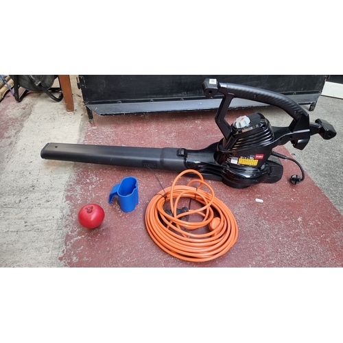 966 - Toro electric blower/vacuum Model No. 51681 with orange extension cord and accessories. , 230-240V, ... 