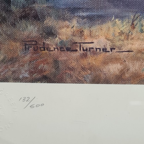 103 - Star Lot : A large hand signed limited edition (132/600) giclee print of a Prudence Turner painting ... 