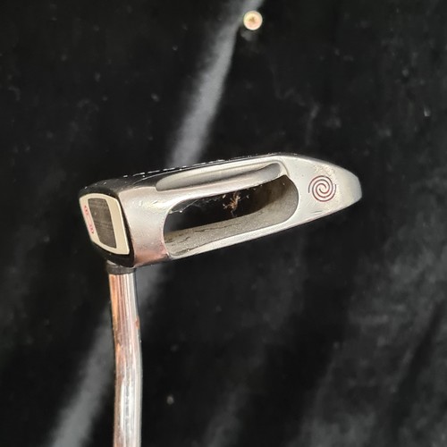 159 - A fantastic Odyssey 2-ball putter fitted with a WinnPro I.60 handle grip. Includes headcover.