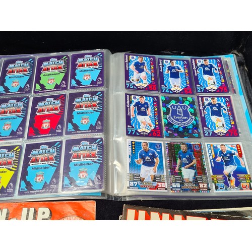 267 - A mixed lot of trading card collectors' magazines and packs. Includes Topps Match Attax and Pokémon ... 