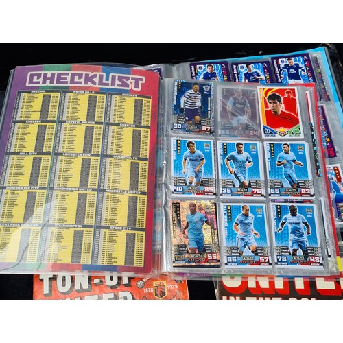 267 - A mixed lot of trading card collectors' magazines and packs. Includes Topps Match Attax and Pokémon ... 