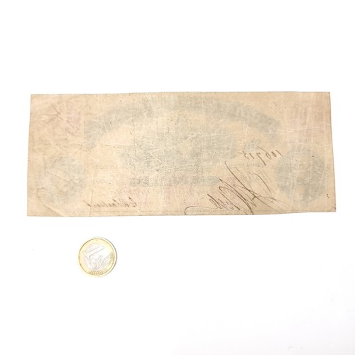 568 - A USA civil war confederate States of America Virginia Treasury dollar with the portrait of Governor... 