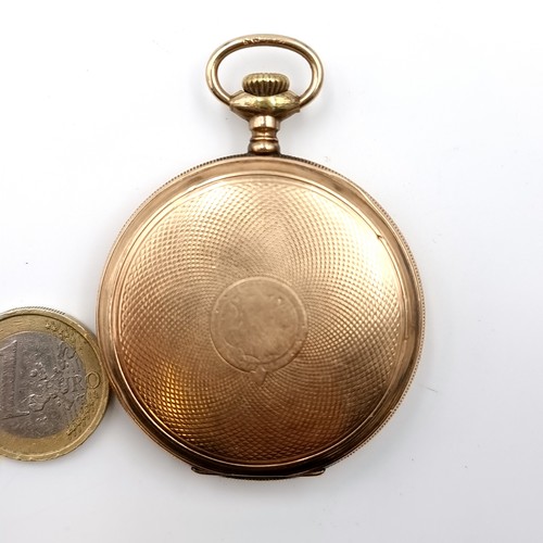 569 - An interesting example of a pocket watch by Porte & Markle Ltd. Winnipeg. The watch is marked gold f... 