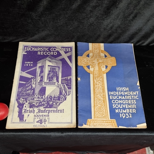 102 - Two Irish original Independent Eucharistic Congress Souvenir and Record 1932. Large format newspaper... 