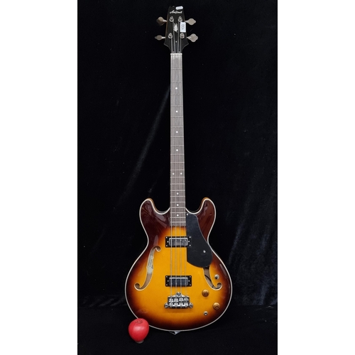 133 - Star Lot A superb ARIA Pro 2 Tab Classic Bass Sunburst Guitar. RRP: €455.00 on musicminds.ie serial ... 