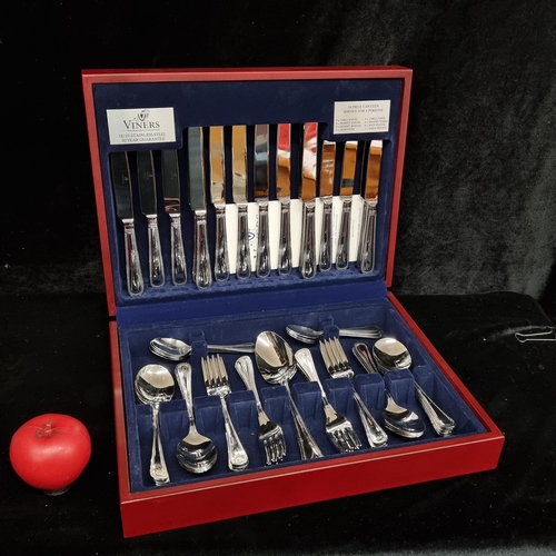 216 - A Fantastic Viners 18/10 stainless steel 58 piece canteen service set for eight persons. Can be dish... 