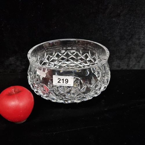 219 - A wonderful 'Waterford Crystal' Bowl in Lismore Pattern. In excellent condition with acid marks to b... 