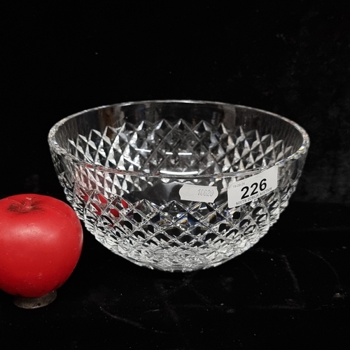 226 - A lovely 'Waterford' Crystal 'Colleen' Fruit bowl. In very good condition with acid marks to base.