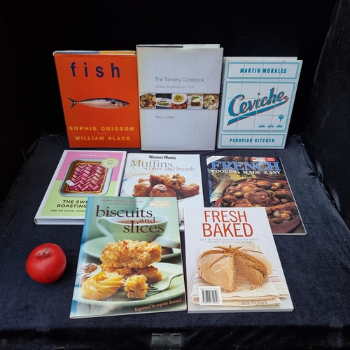 264 - Eight wonderful food lovers cookery books including 'The Tannery Cookbook' by Paul Fylnn and Martin ... 