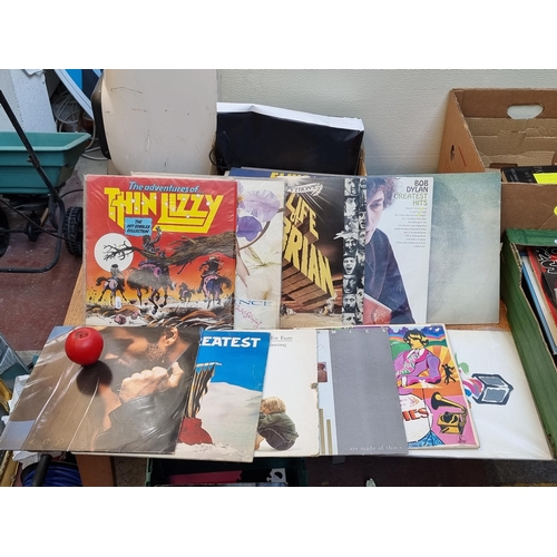 305 - 32 vinyl record albums including 'Imagine' by John Lennon, 'The Adventures of Thin Lizzy' and 'Love ... 