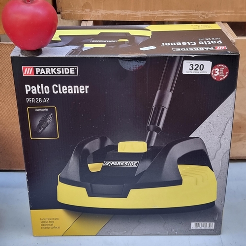 320 - A brand new garden patio cleaner pressure washer attachment. In original box.