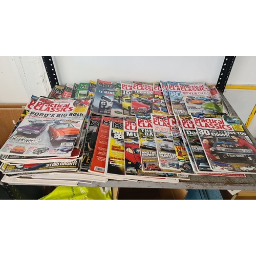 895 - Collection of Practical Classics and Motorsport Magazines. Various issues featuring vintage car revi... 