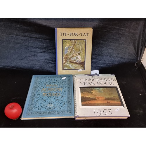 183 - Three fascinating vintage and antique hardback books including 