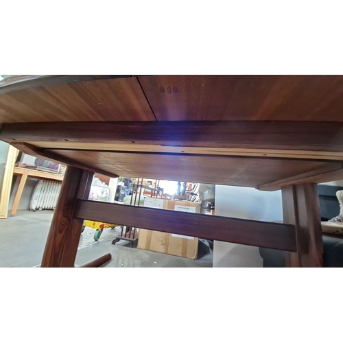 687 - Super star lot : Mid-Century Modern Dyrlund Danish extendable  dining table made from rosewood wood,... 