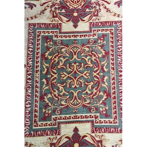 693 - Star Lot : A large Laura Ashley barogue Made in Italy wool rug with intricate floral and scroll patt... 